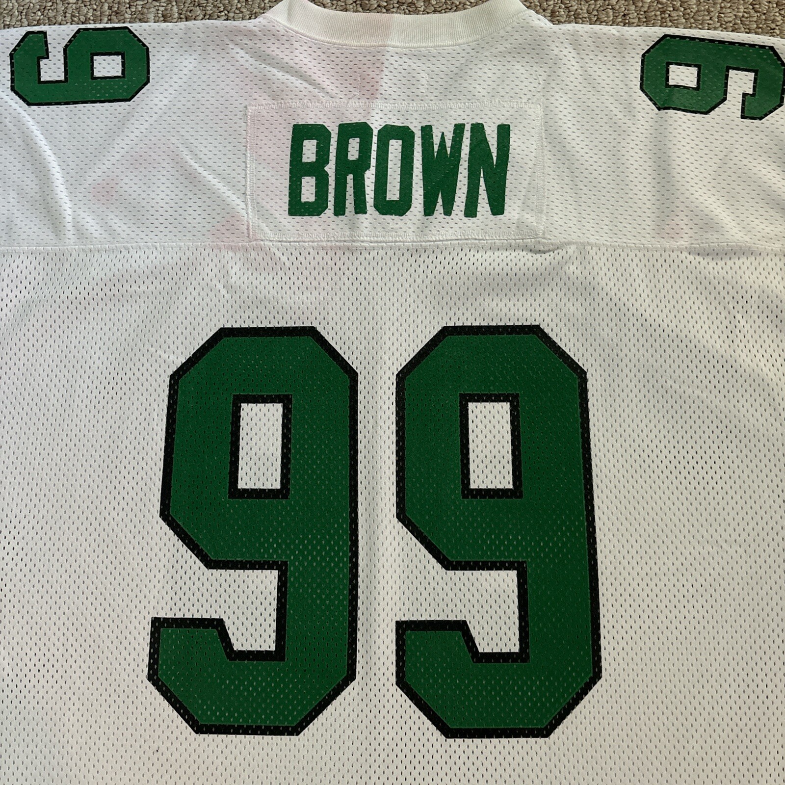 1991 Throwback Mitchell & Ness Philadelphia Eagles Jerome Brown NFL Jersey Sz 56