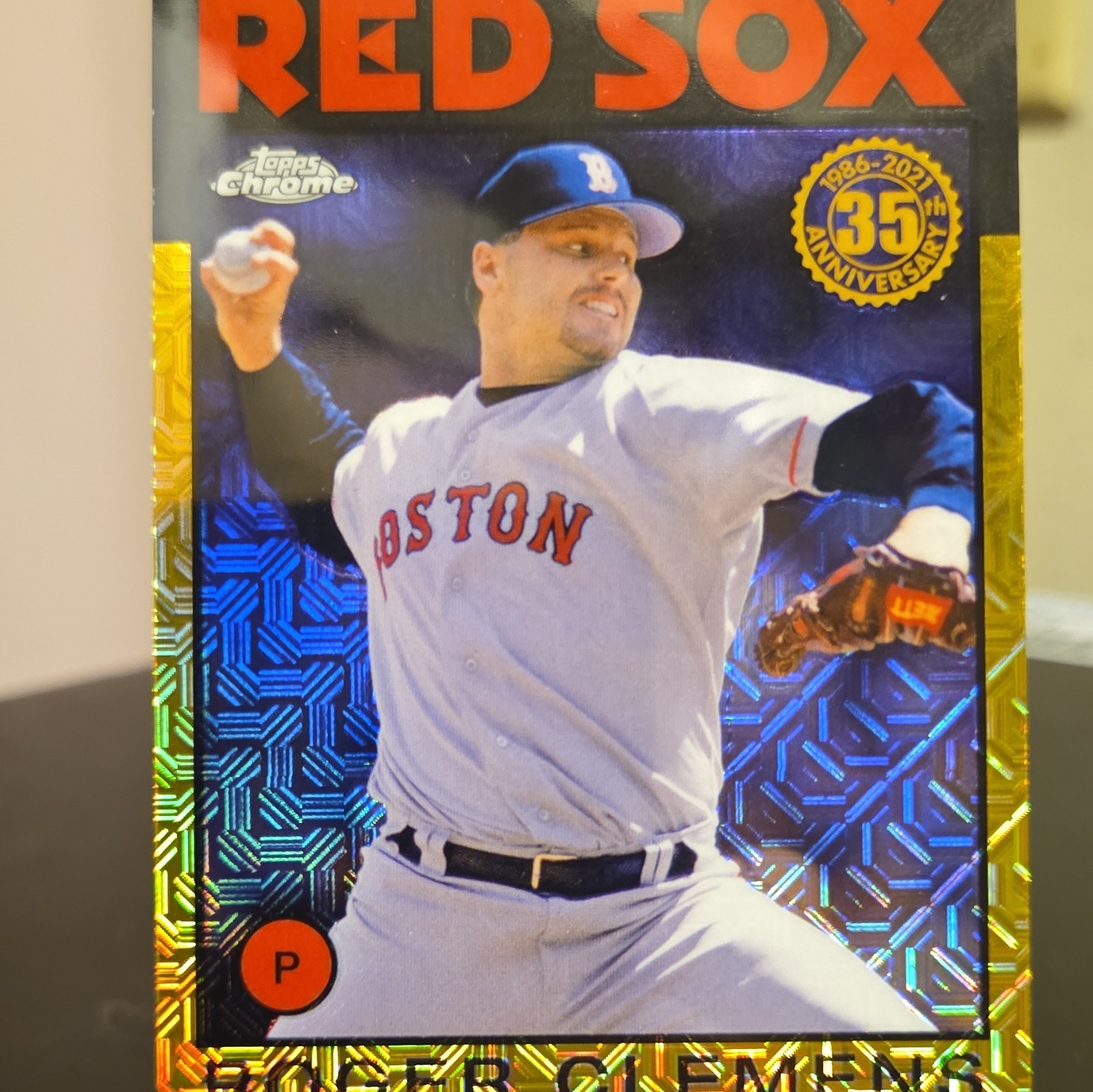 Topps 2021 Silver Pack 1986 Chrome Roger Clemens Red Sox Gold /50 #86BC-40