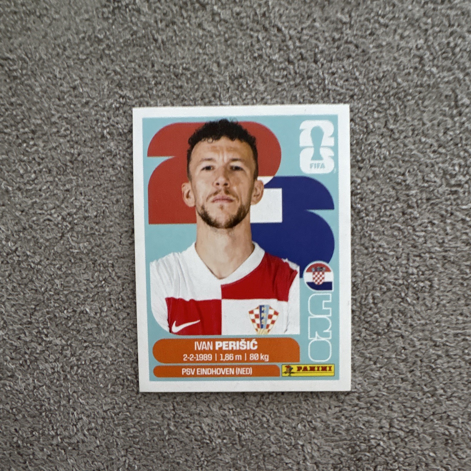 Panini FIFA World Cup 2026 Ivan Perišić Croatia Portrait Sticker CRO 16 Licensed