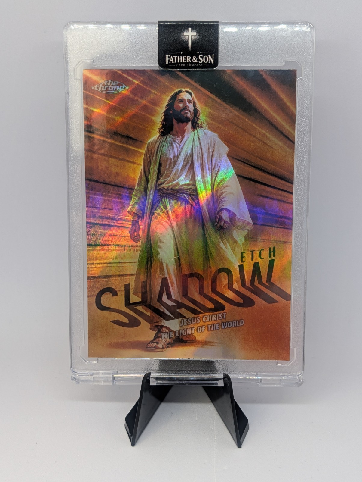 Jesus Christ “Shadow Etch” Light of the World Father And Son Card Company Custom