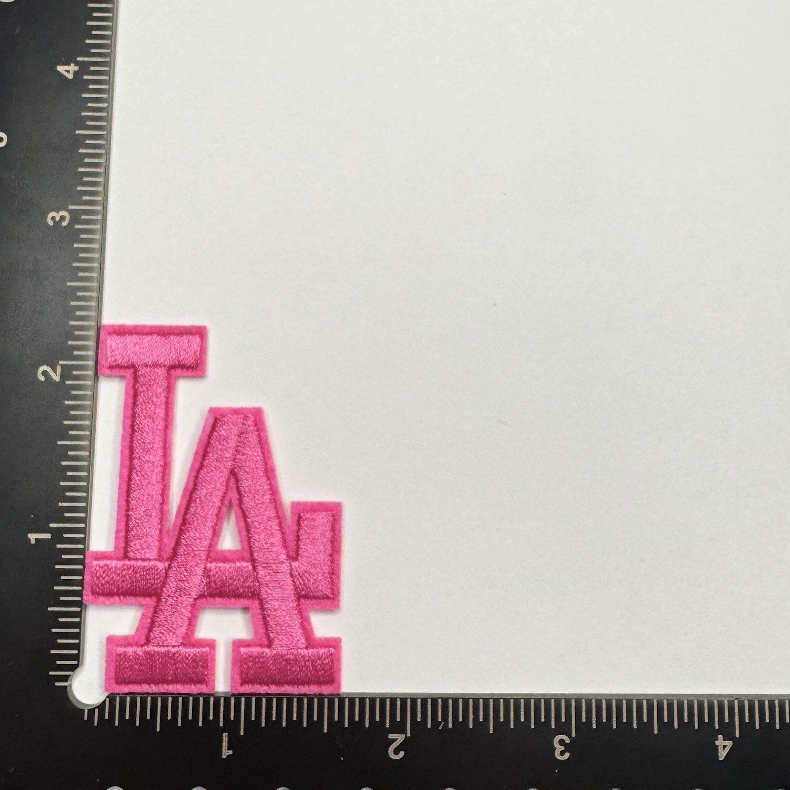 Los Angeles Dodgers L.A. Iron On Patch White Black Red Hat Jersey Patch