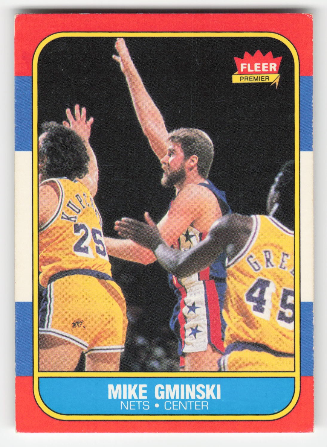 Mike Gminski 1986-87 Fleer #38 New Jersey Nets VG