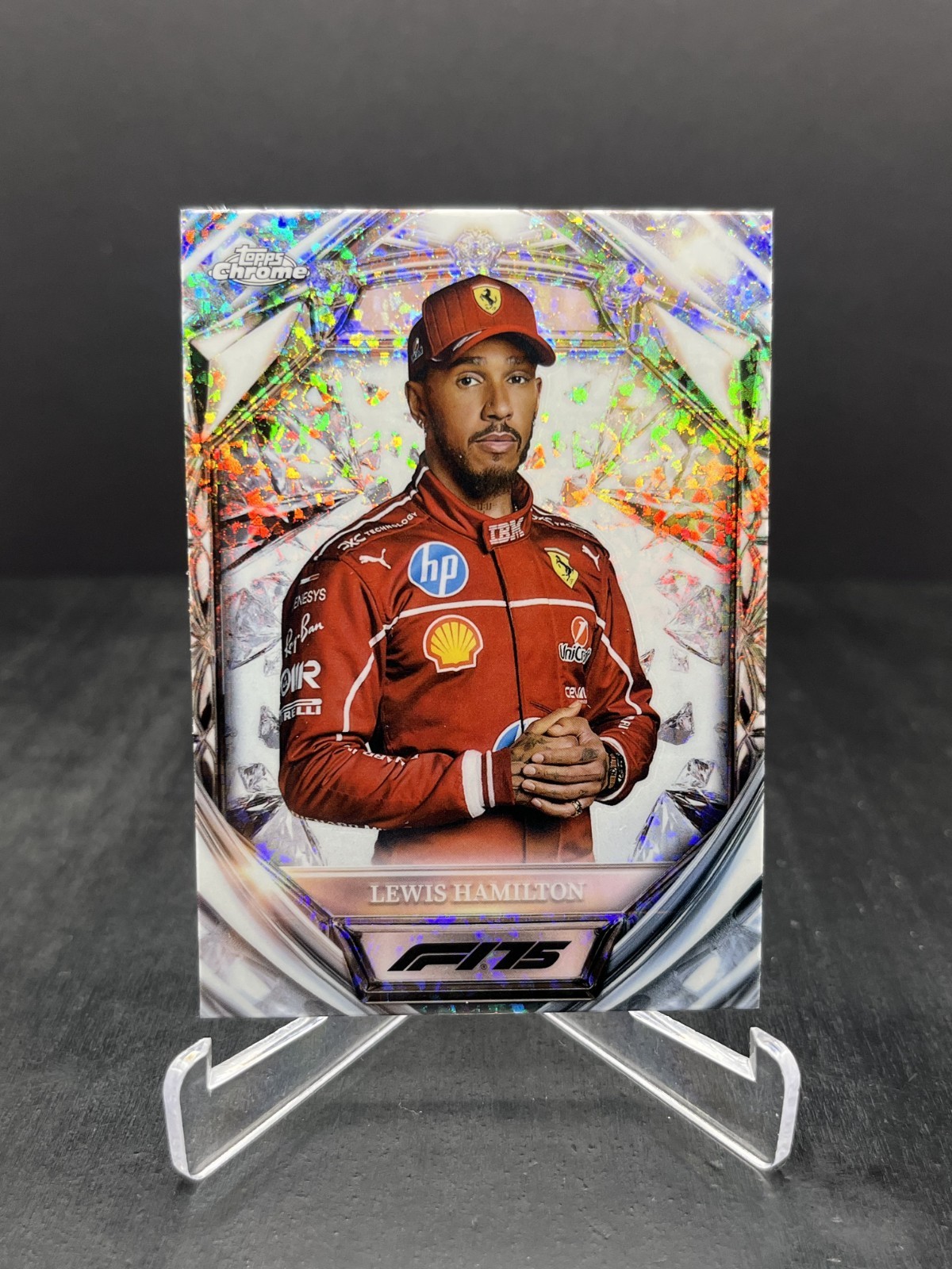 2025 Topps Chrome Formula 1 F1 Lewis Hamilton Diamond 75th Anniversary #D75-4
