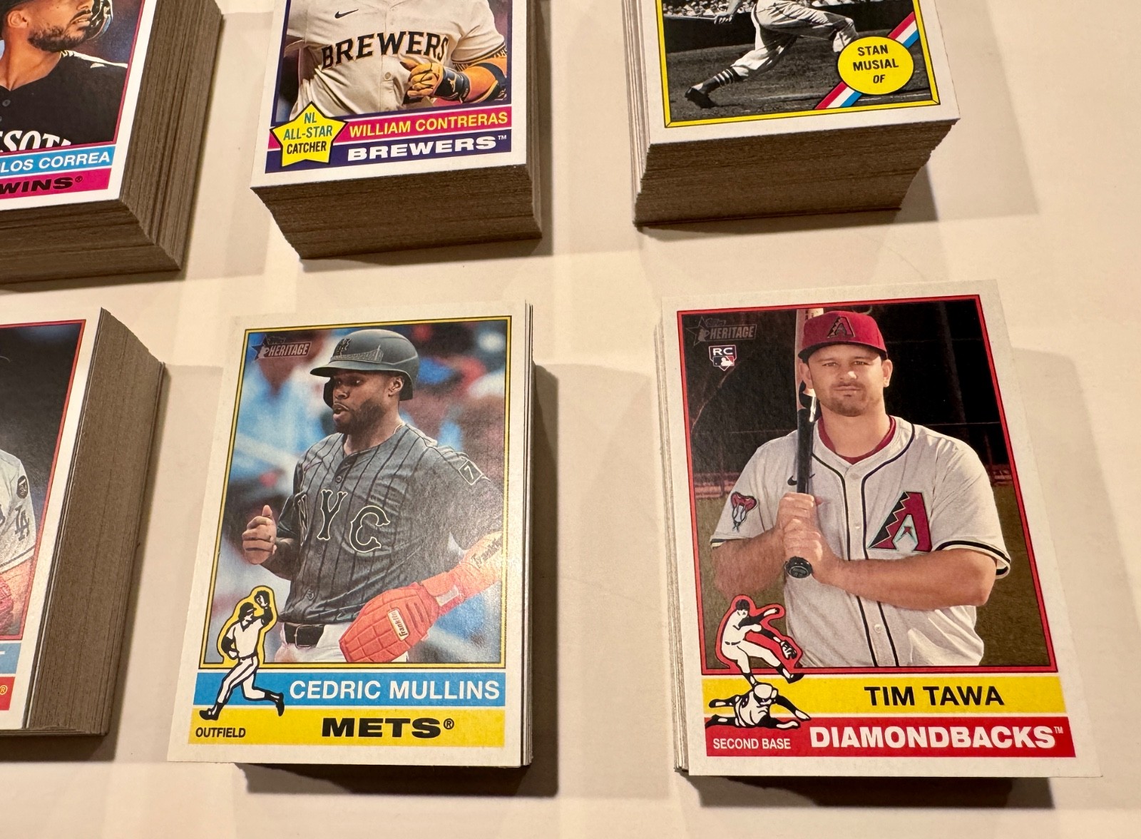 2025 Topps Heritage Low & High Number Complete Base Sets #1-400 & 501-700