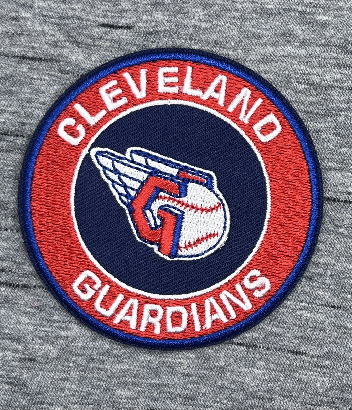 CLEVELAND GUARDIANS EMBROIDERED IRON ON PATCH APPROX. 3.00” DIAMETER FREE SHIP