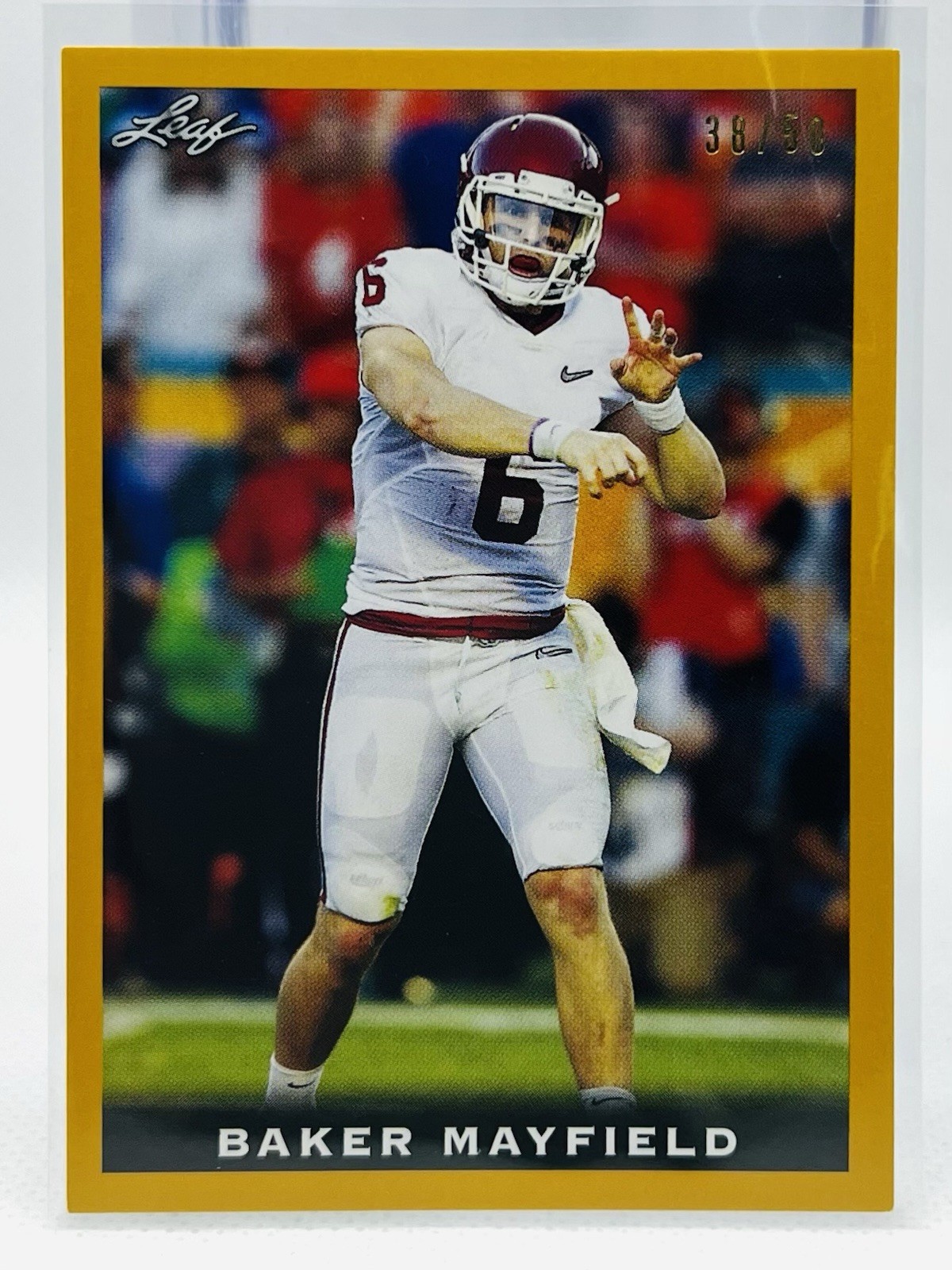 2018 Leaf The National 38/50 Gold Baker Mayfield Rookie