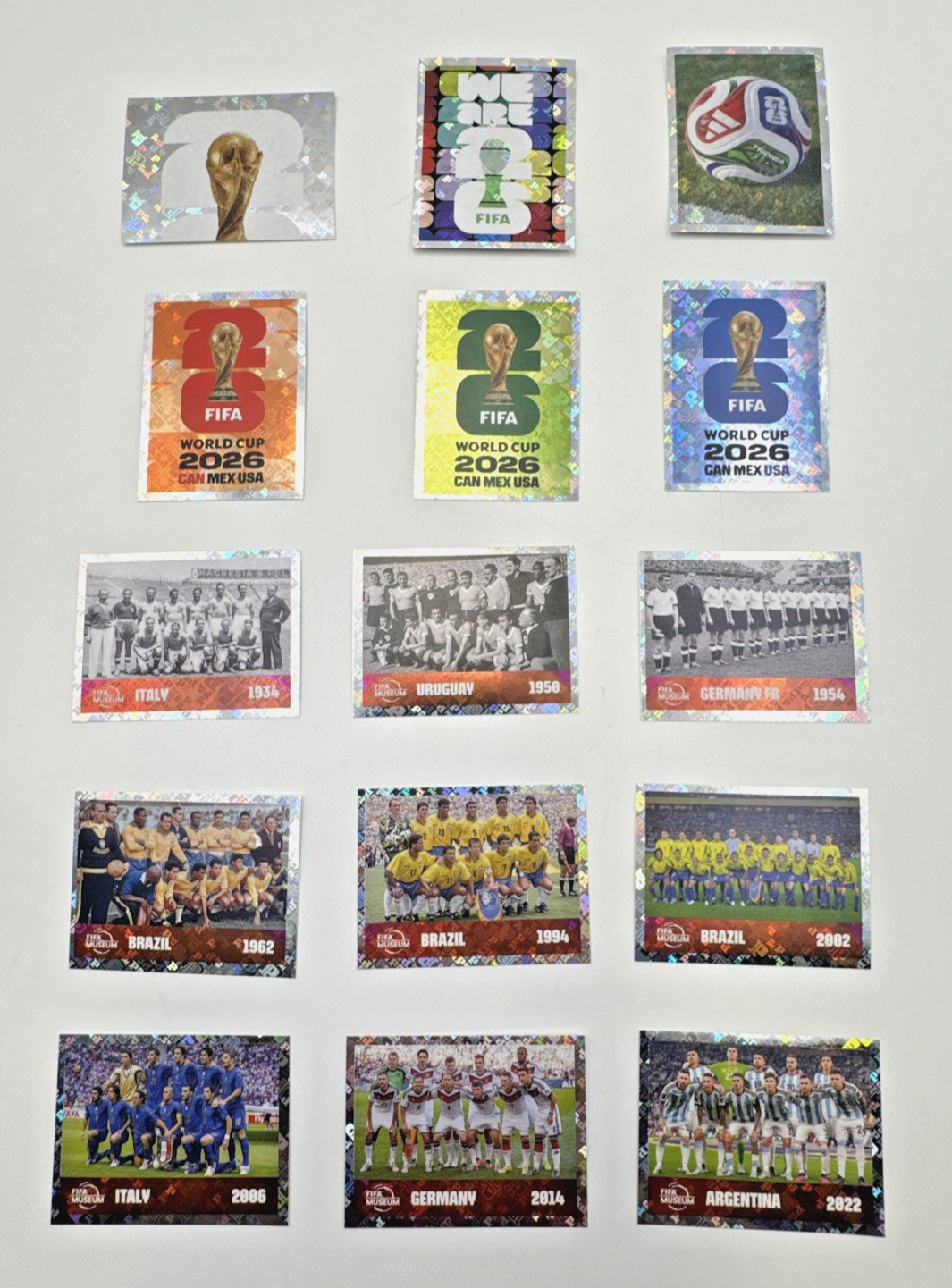 2026 100% Authentic Panini FIFA World Cup #FWC Hologram Stickers — You Pick
