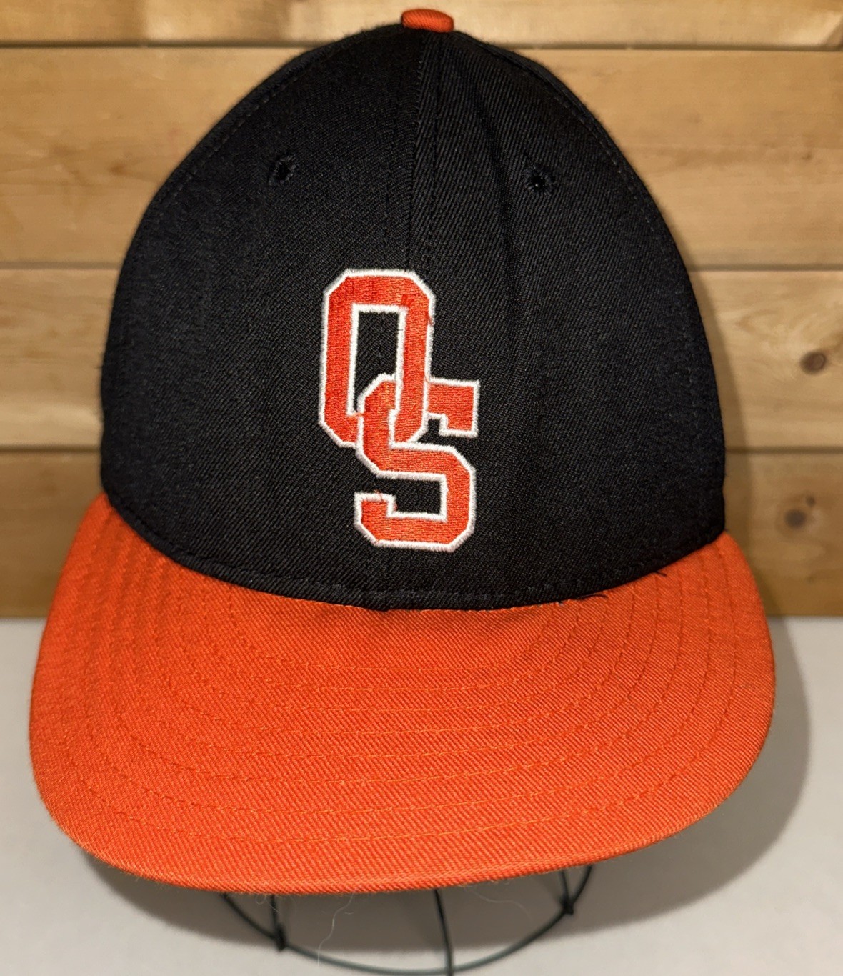 Vintage 90s Oklahoma State Cowboys DeLong Fitted Hat Cap Size 7 1/4 Made In USA