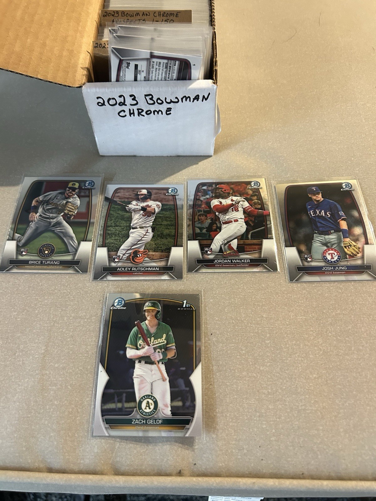 2023 Bowman Chrome Complete Set BCP 1-150 And 151-250 . Stars / Rookies 1-100