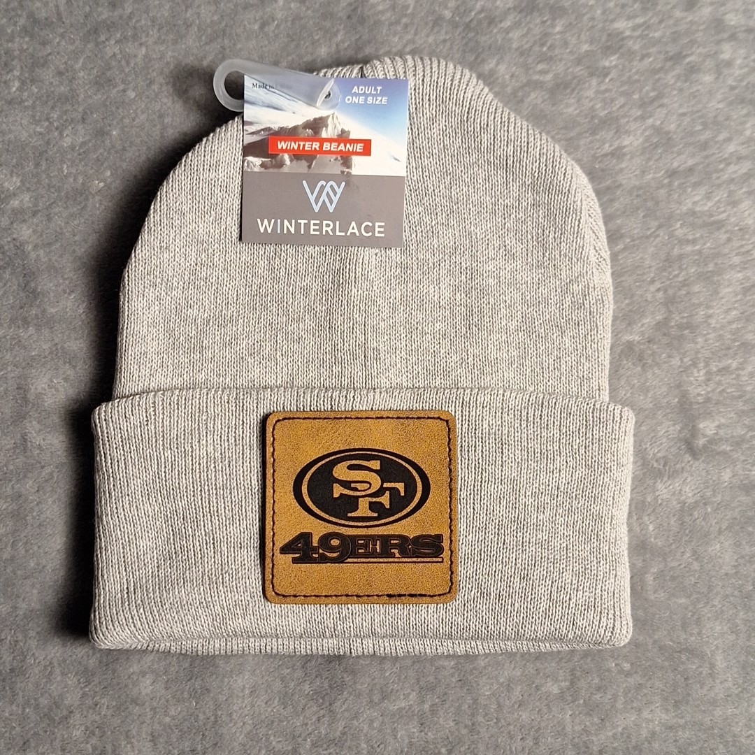 49ers Leather Square Patch NFL (Patch Only)