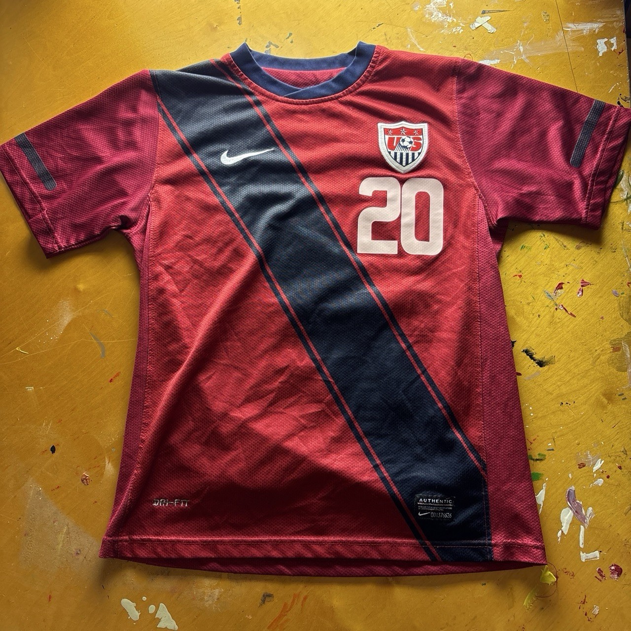 Nike Dri-Fit Abby Wambach Number 20 Usa Women’s National Soccer Team Jersey