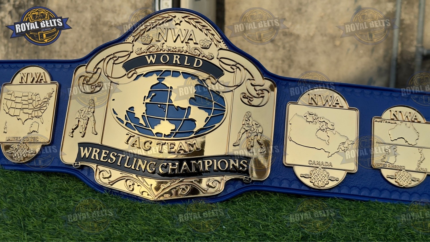NWA World Tag Team Wrestling Champion Title Belt HD CNC