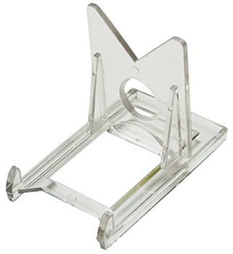Box / 20 – 2 Piece Baseball Trading Card Holder Adjustable Clear Display Stands
