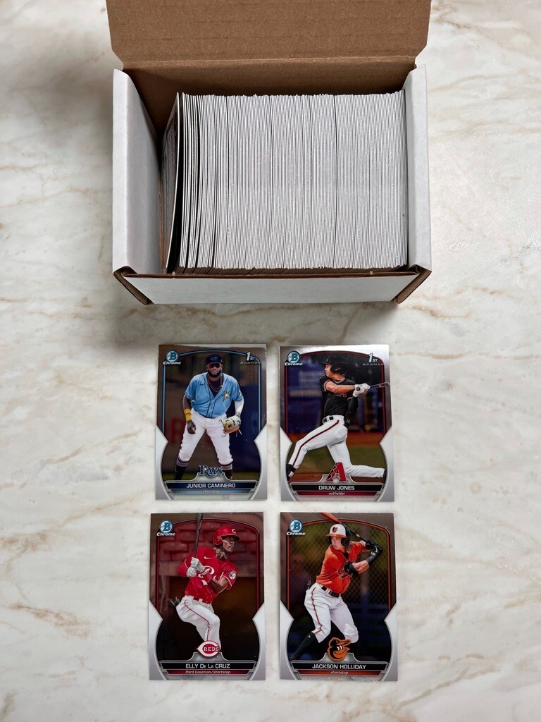 2023 Bowman Chrome Prospect Complete Set #BCP1-BCP150 Druw Jones Caminero Elly