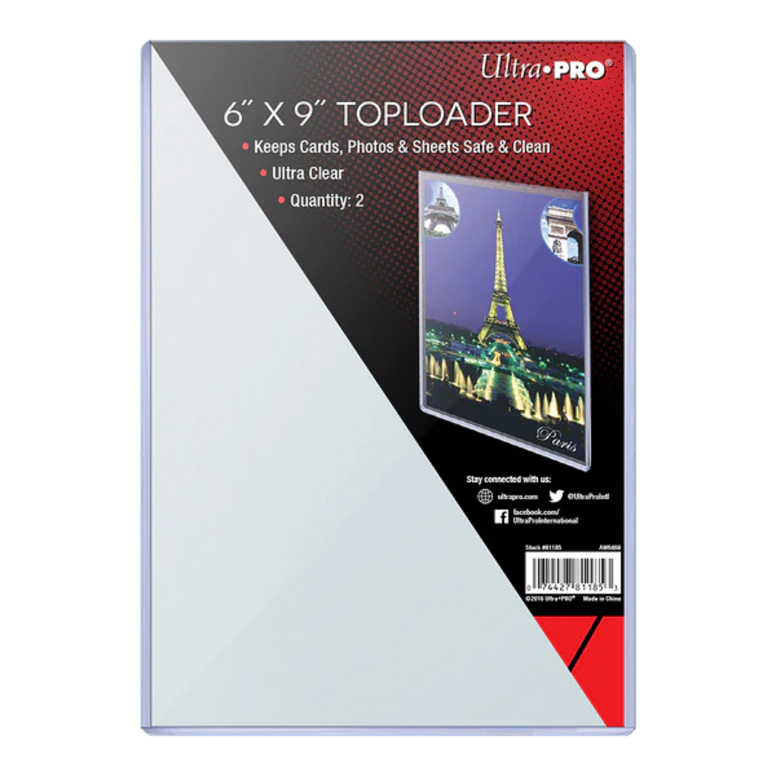 (2) Ultra PRO 6″ x 9″ Toploaders Post Cards Photos Oversize Cards FREE SHIPPING