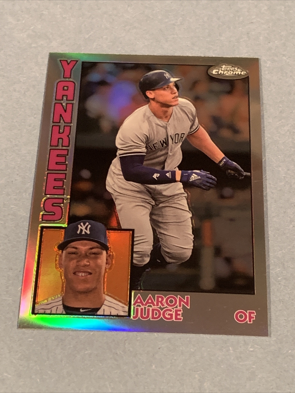 2019 Topps Chrome Aaron Judge 1984 35th Anniversary Refractor 84TC-1 Yankees