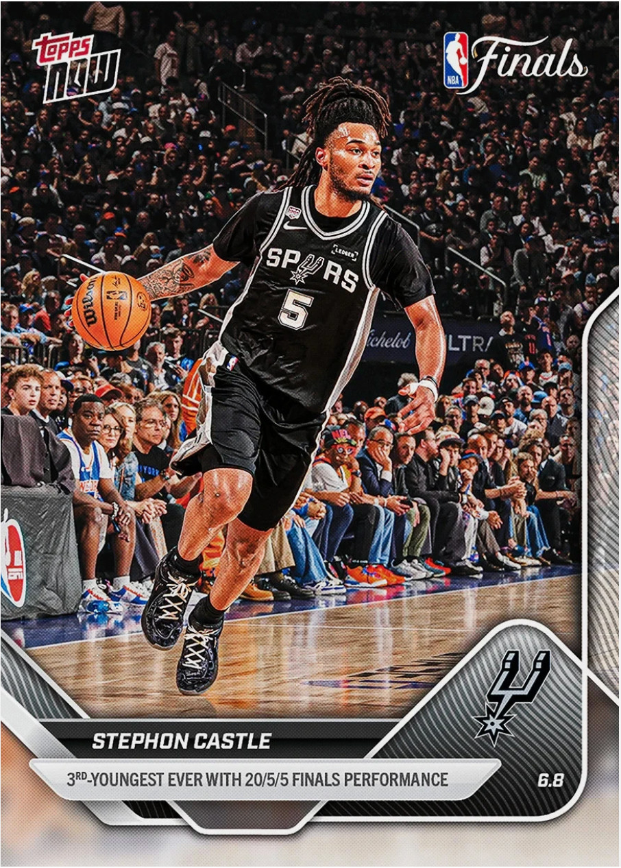 Stephon Castle 2025-26 NBA Topps Now #333 NBA Finals – Presale