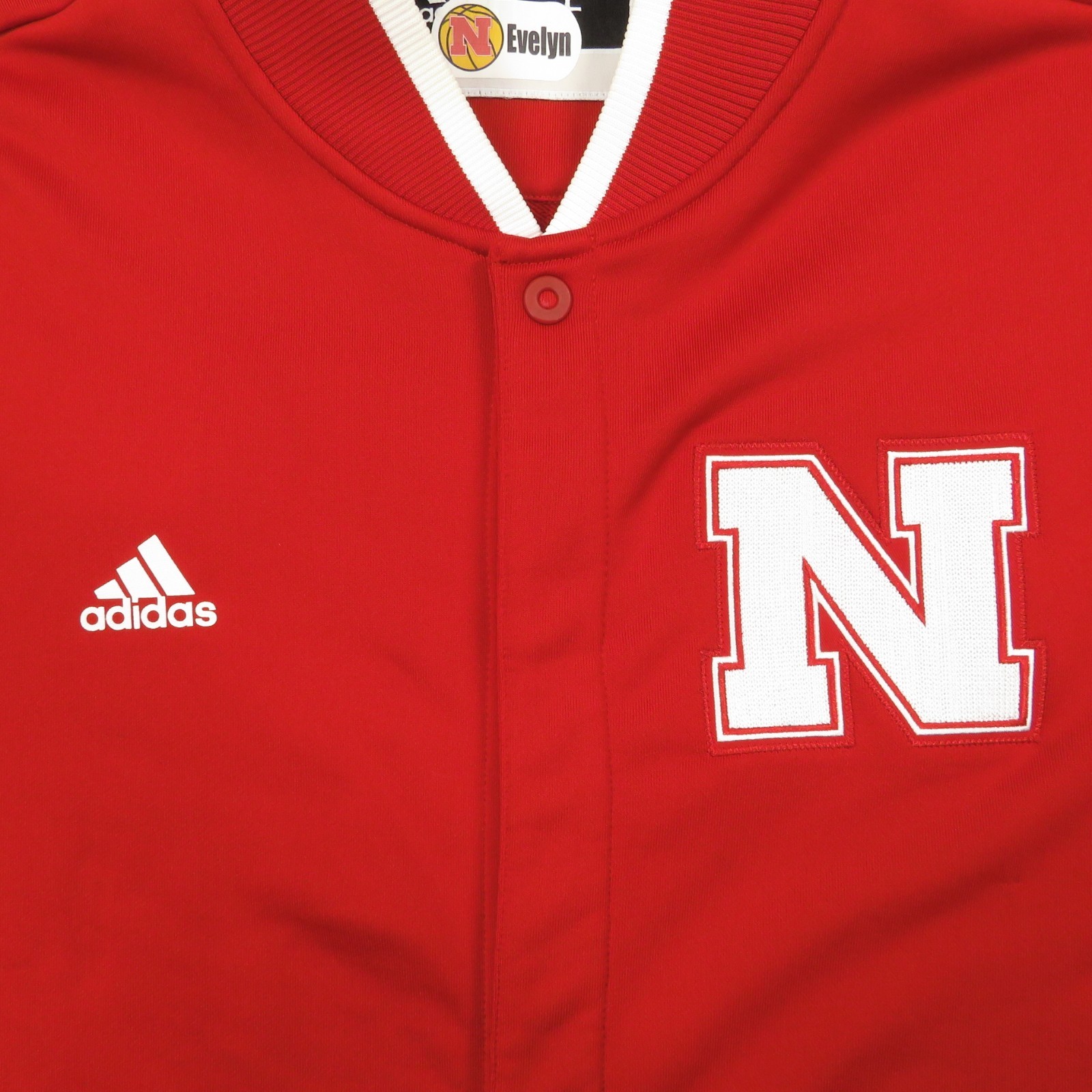 Nebraska Cornhuskers Jacket Mens Large Player Issued Huskers Warmup Shoot Around