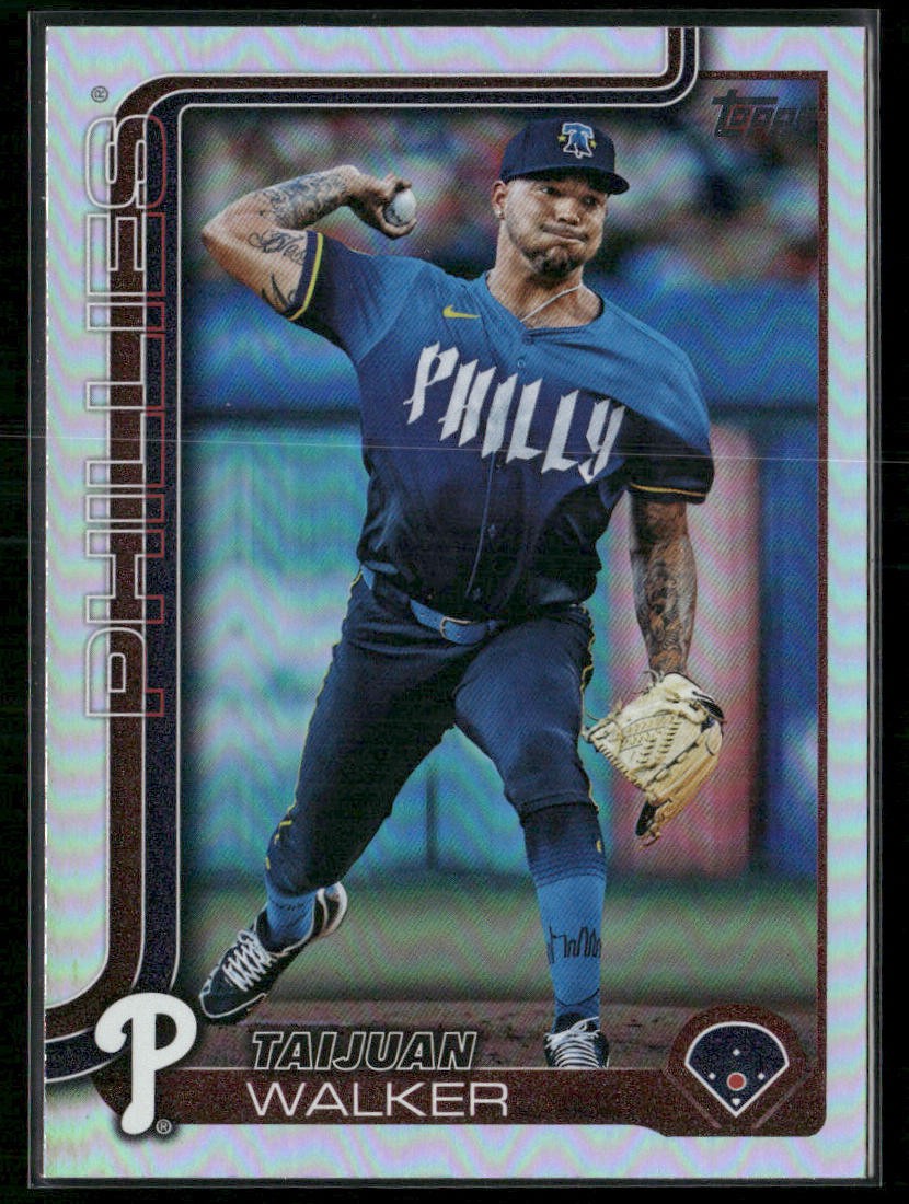 Taijuan Walker 2025 Topps Rainbow Foil #351 Philadelphia Phillies