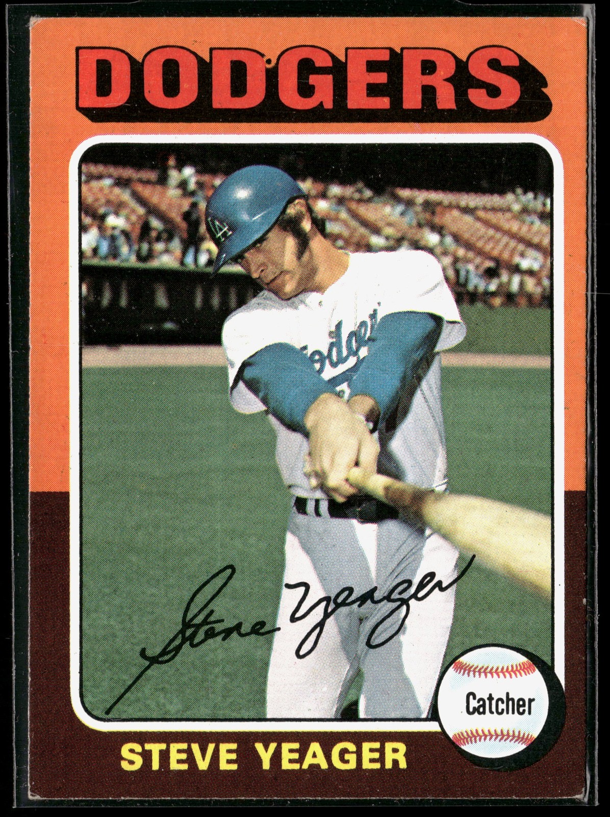 Steve Yeager 1975 Topps #376 Los Angeles Dodgers