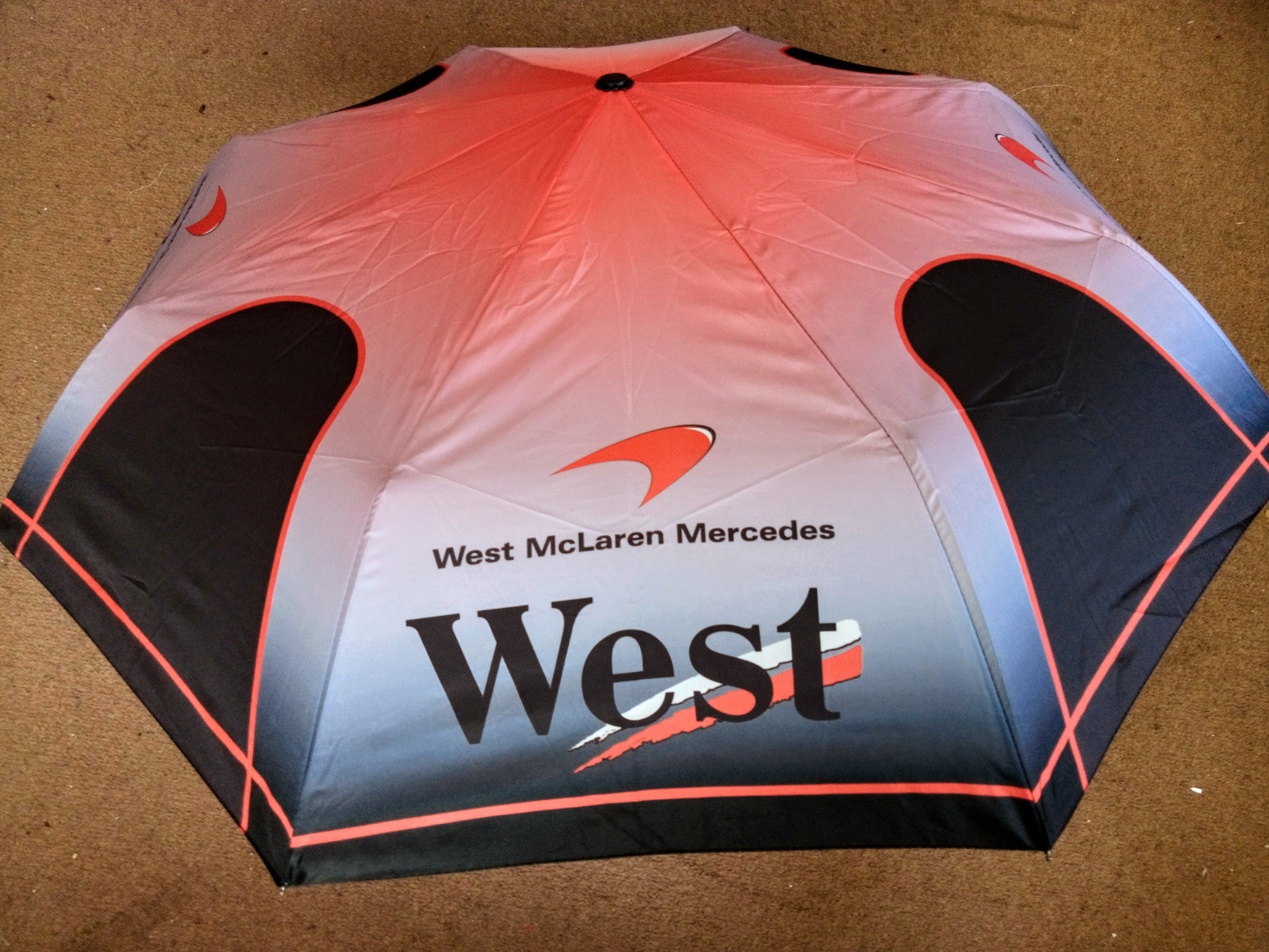 West McLaren Mercedes 2005 Portable Compact Umbrella Telescopic Unisex