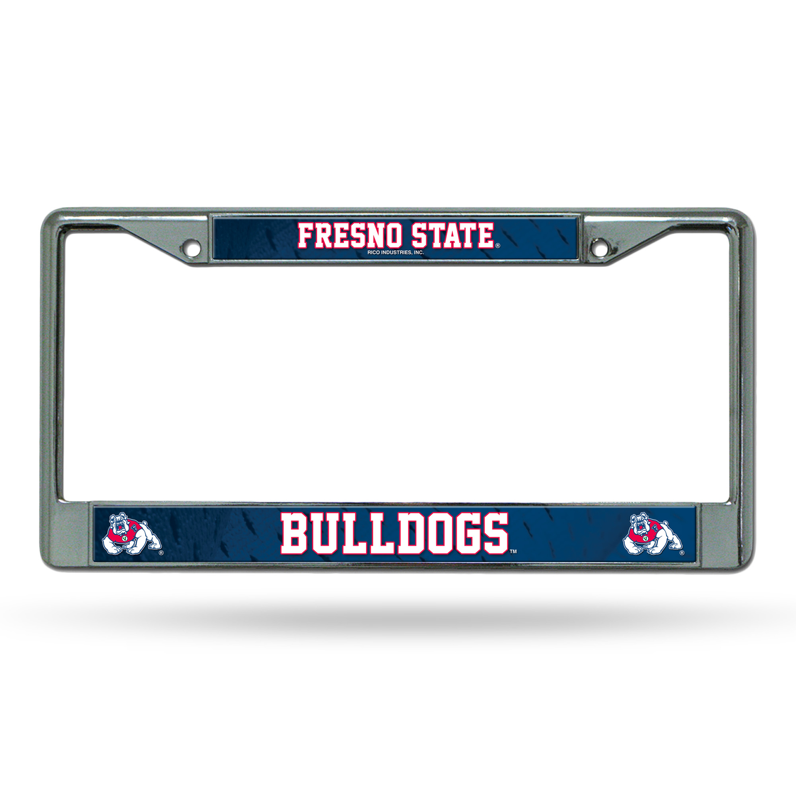 Fresno State Bulldogs Chrome Metal License Plate Frame