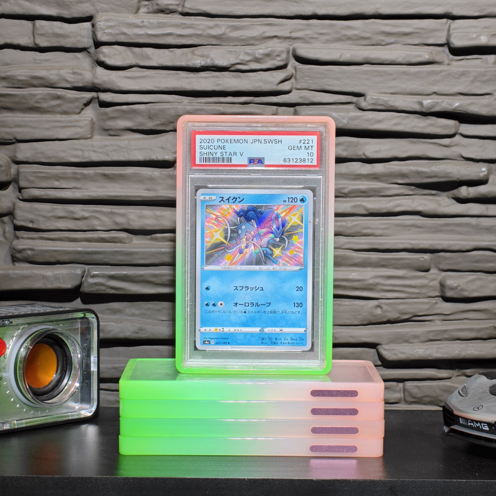 For PSA/CGC 35PT Gradient Graded Card Protector Flexible TPU Bumper Slab Cover