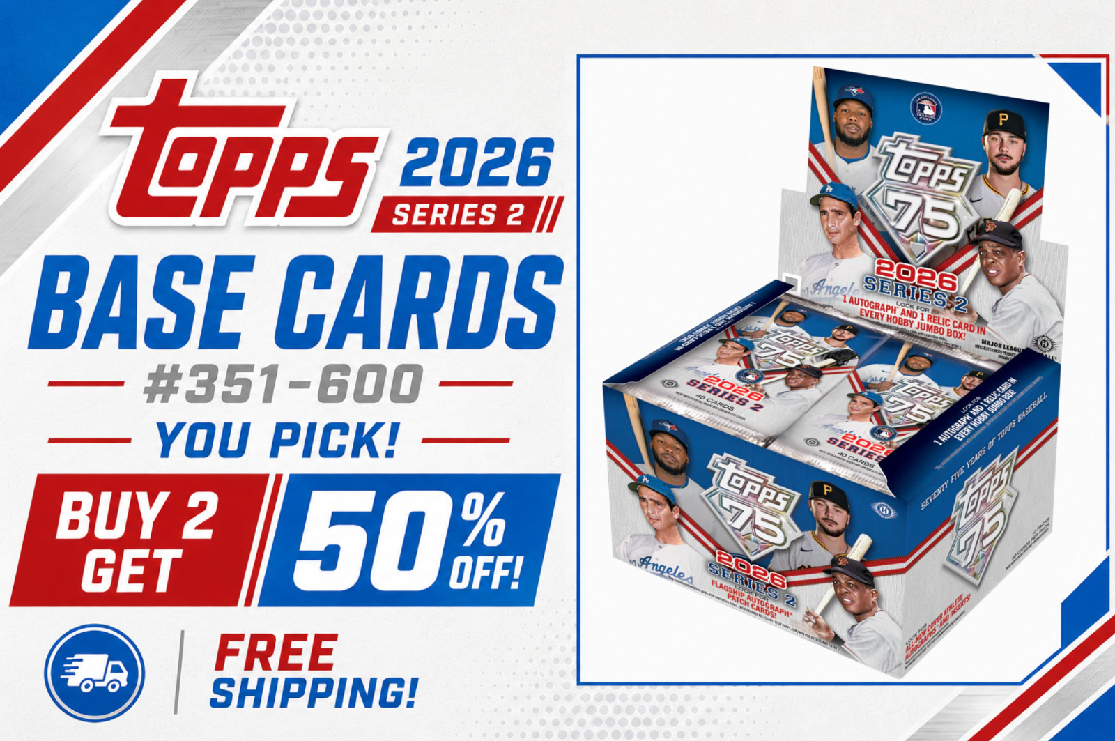 2026 Topps Series 2 • Base Set #351–#600 Complete Your Set (YOU PICK) • NM/M