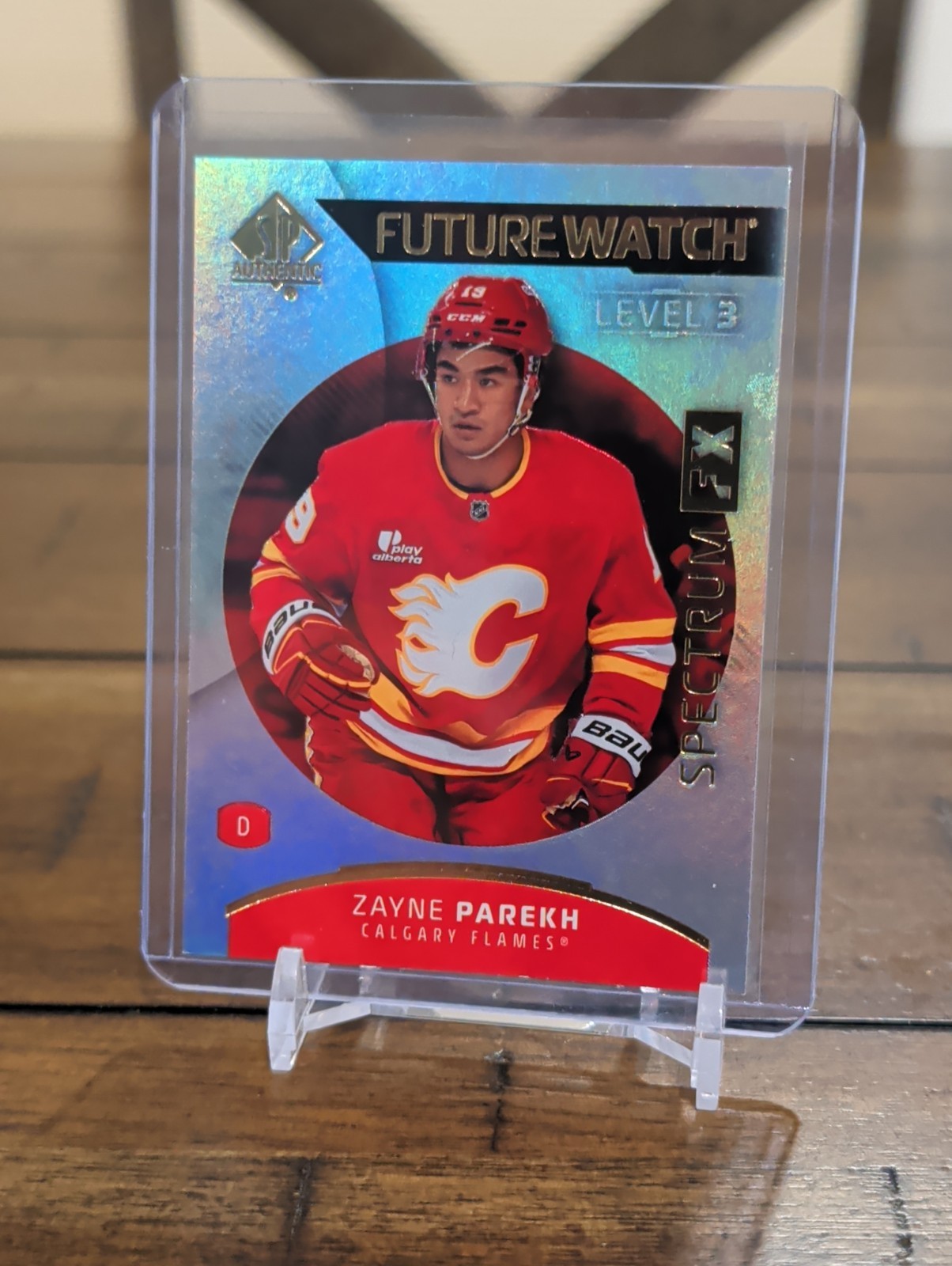 2025-26 SP Authentic Zayne Parekh Level 3 Future Watch Spectrum FX Bounty #S-85