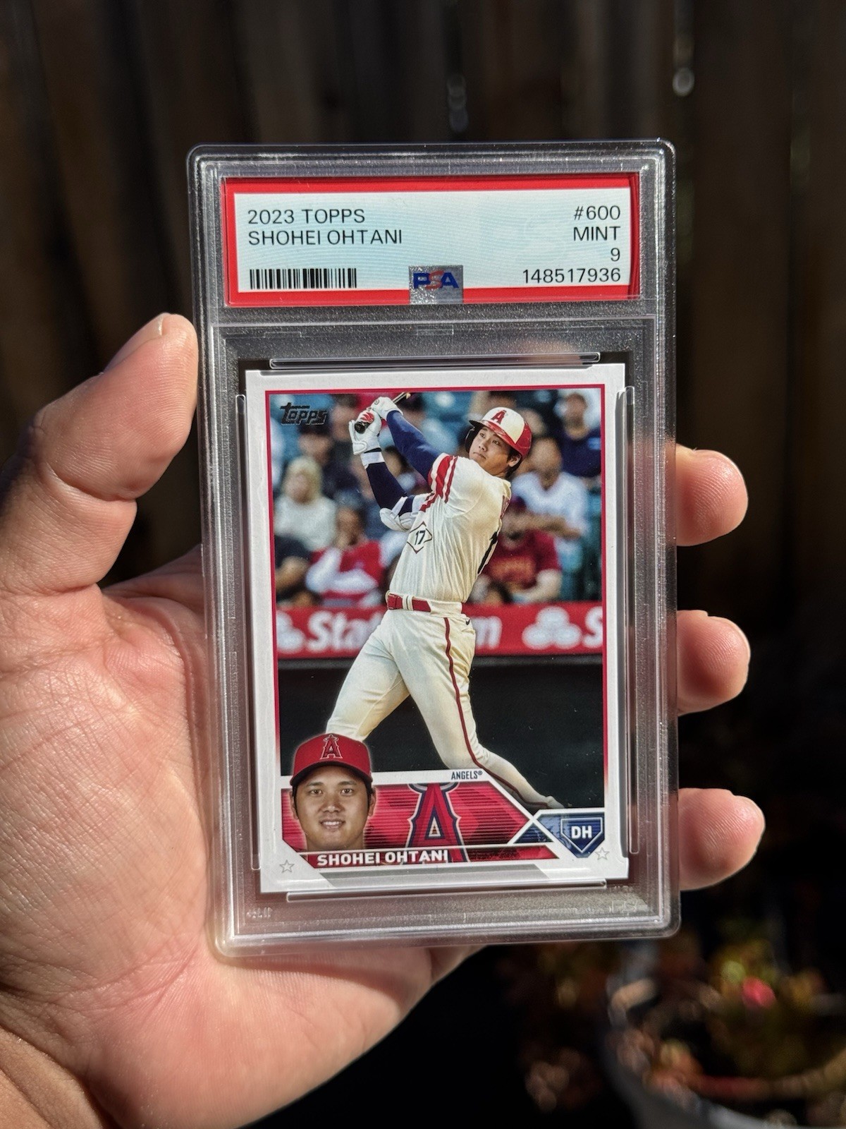 PSA 9 2023 Topps Shohei Ohtani #600 MINT Angels BATTING