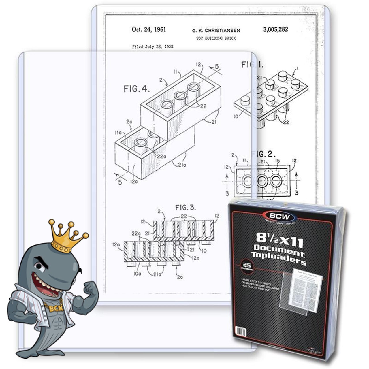 BCW 8.5×11 Topload Holder 25ct Pack FREE SHIP