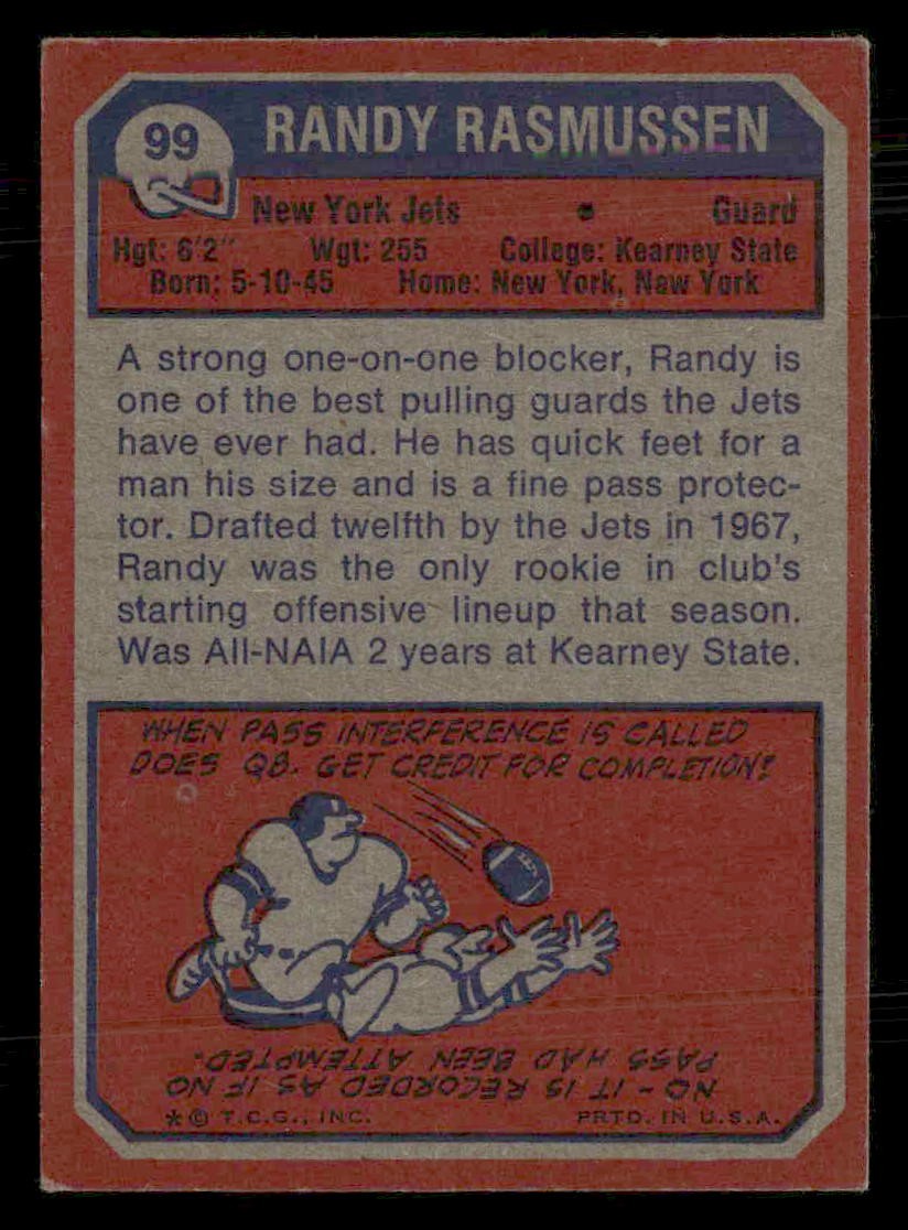 1973 Topps #99 Randy Rasmussen