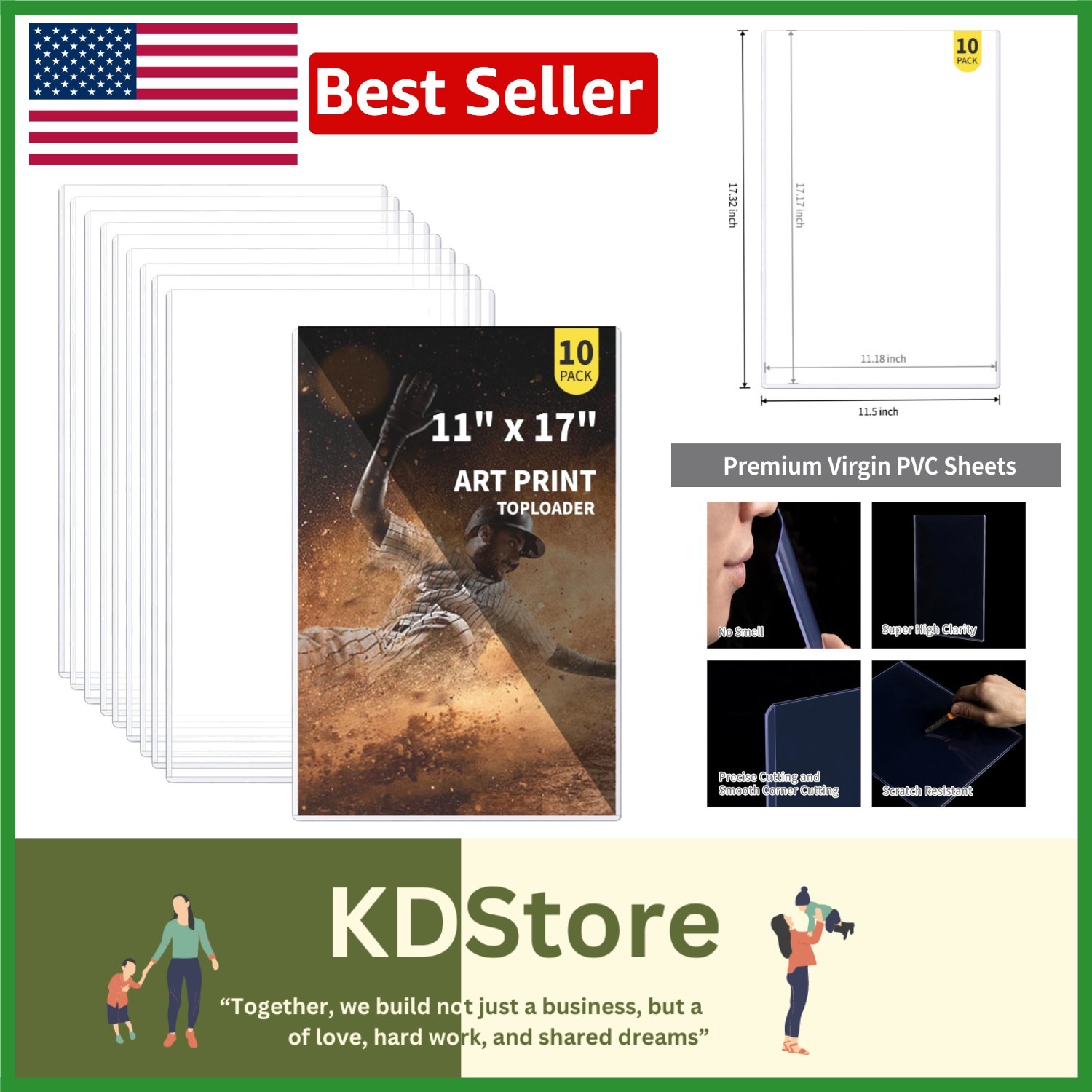 10-Pack 11×17 Art Print Toploaders for Perfect Preservation