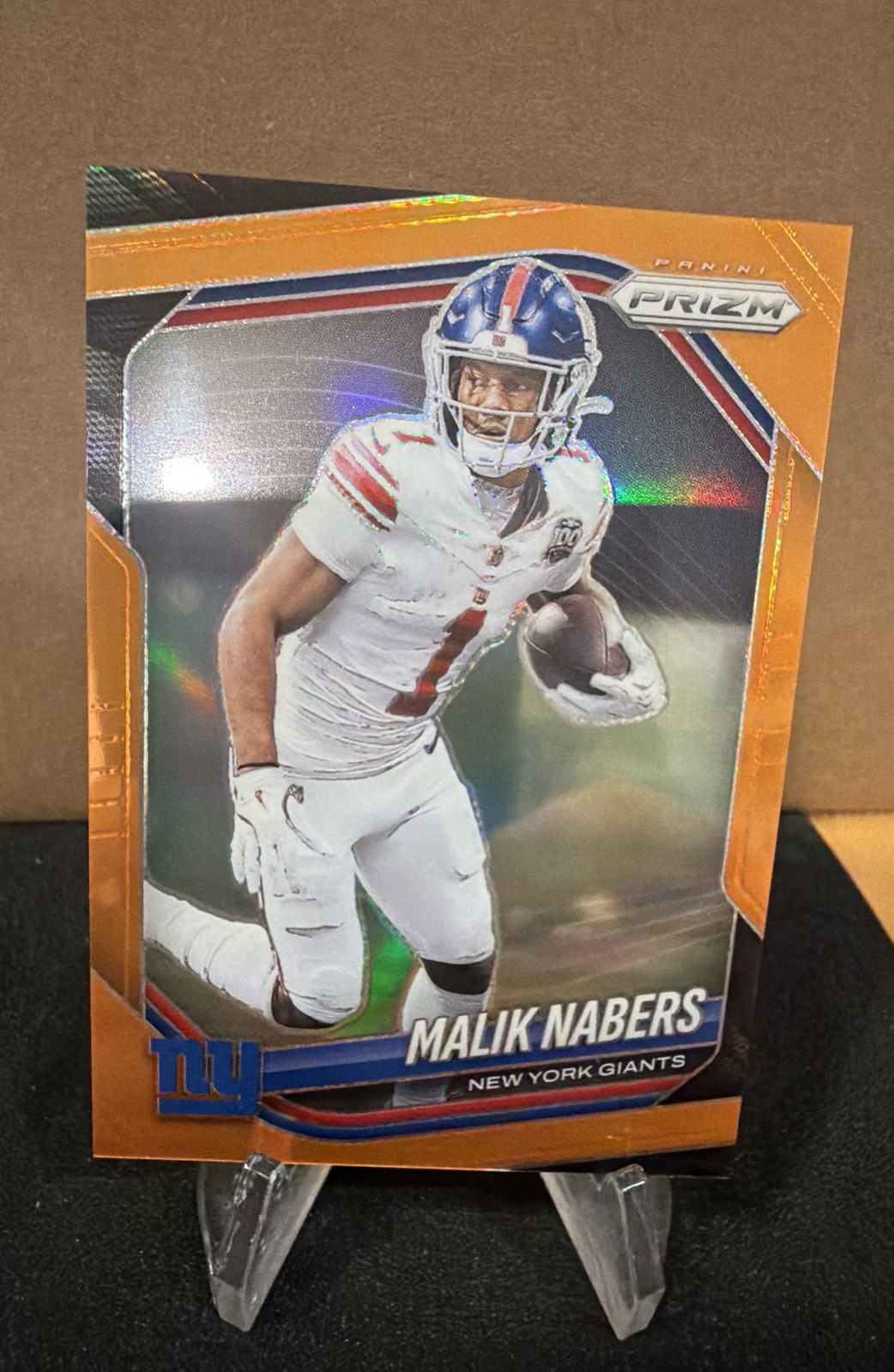2025 Panini Prizm – Malik Nabers #206 Orange Prizm /249
