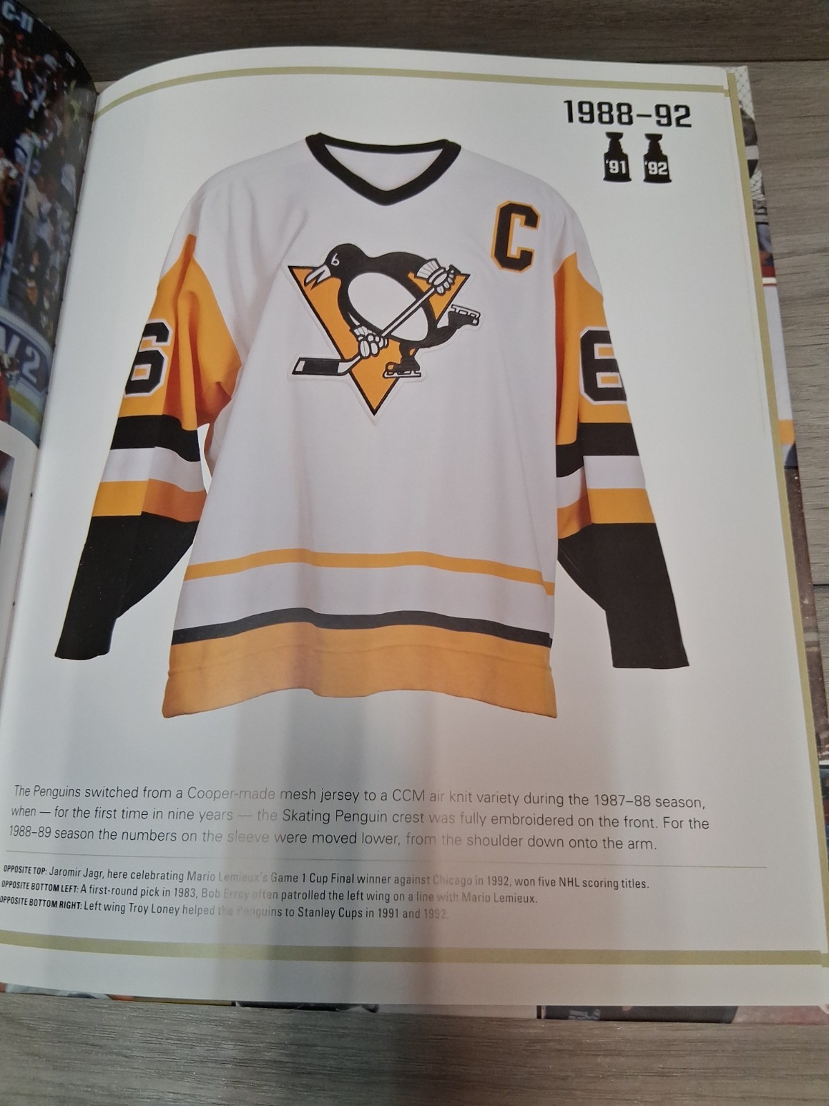 Skybox Press Pittsburgh Penguins Jerseys Then & Now Hardcover Book +letter