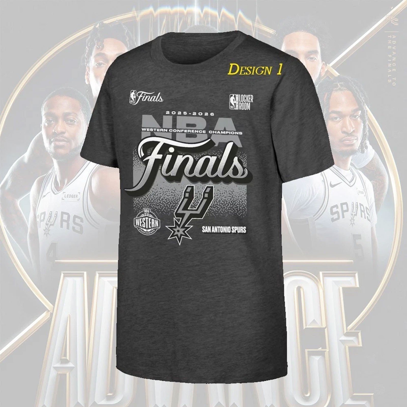 San Antonio Team 2026 Western Conference Champions All Design For Fan Spurs