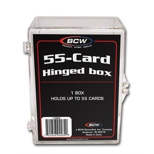 BCW 55-Card Hinged Box Holders (1 Box)