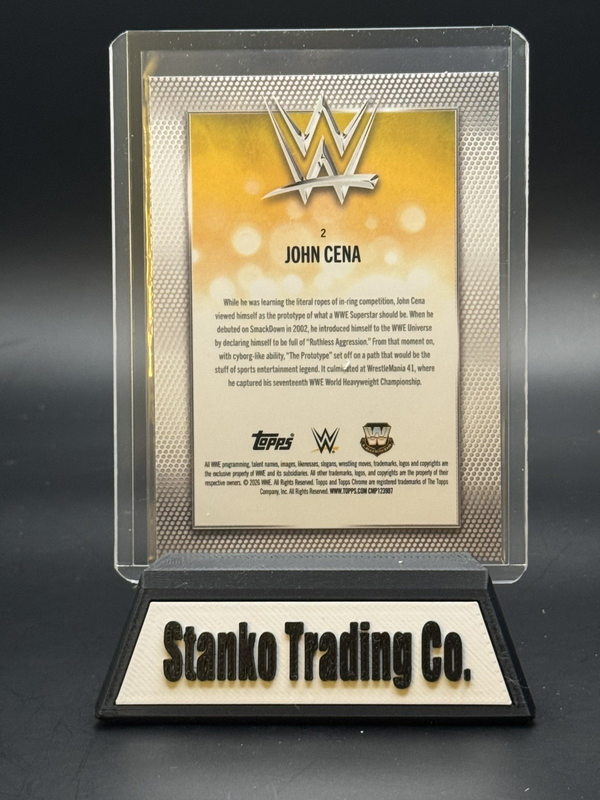 John Cena | Legends | 2026 Topps Chrome WWE | Green Logofractor /99