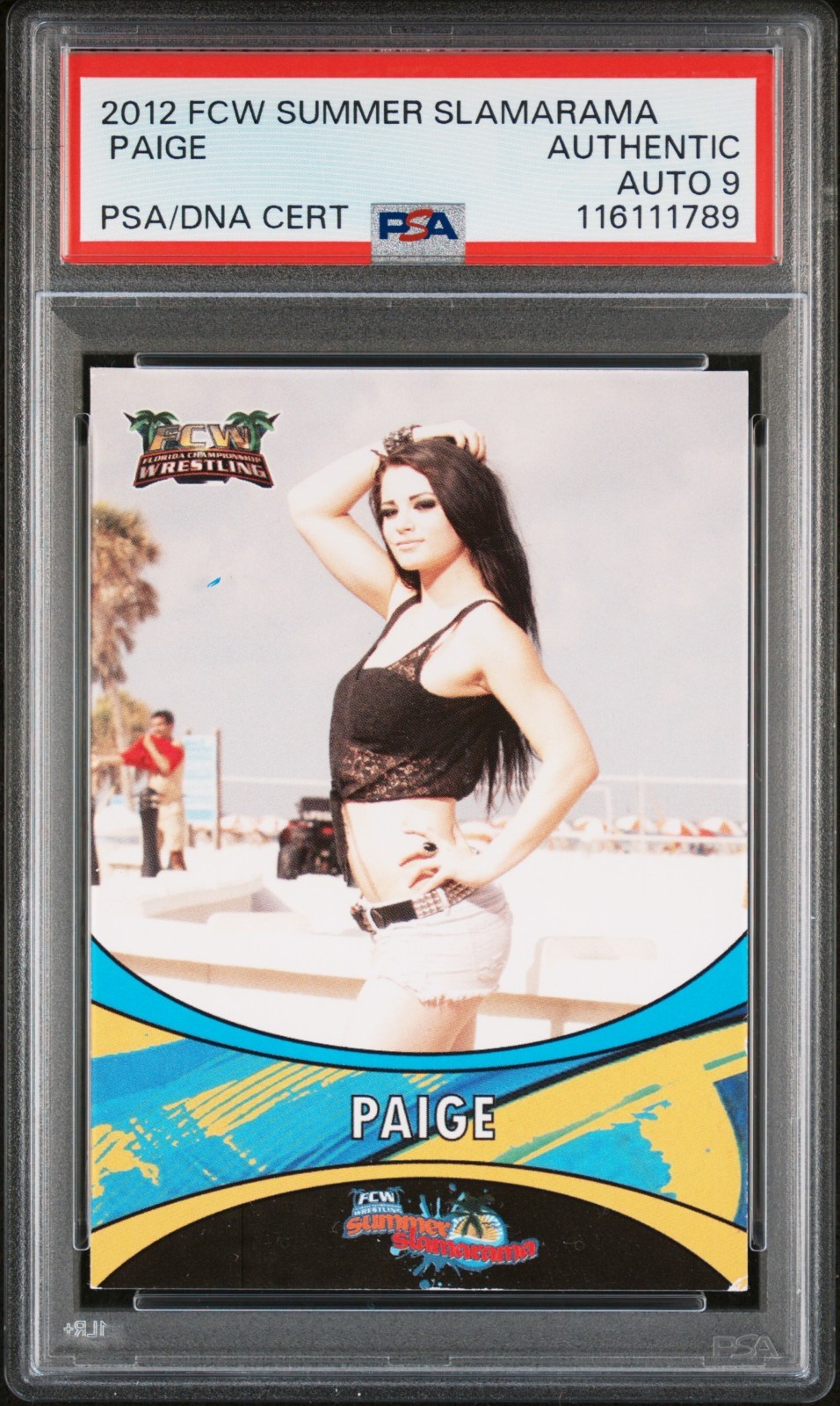 2012 Paige Fcw Slamarama Rc Wwe Psa Authentic W/Auto 9 Hot Xrc