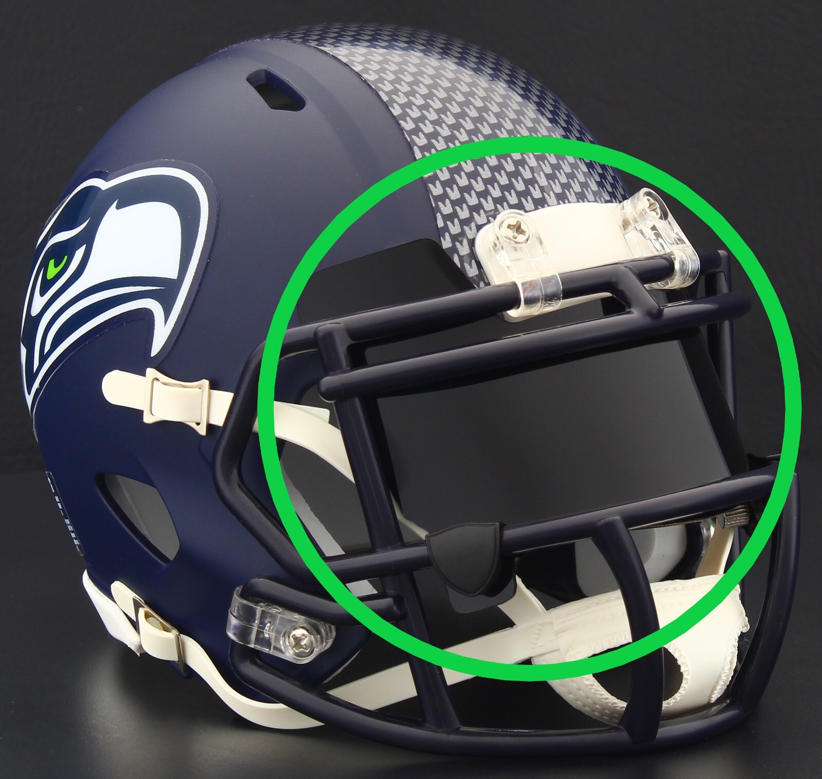 EYE SHIELD / VISOR ONLY! for SEATTLE SEAHAWKS Mini Football Helmet