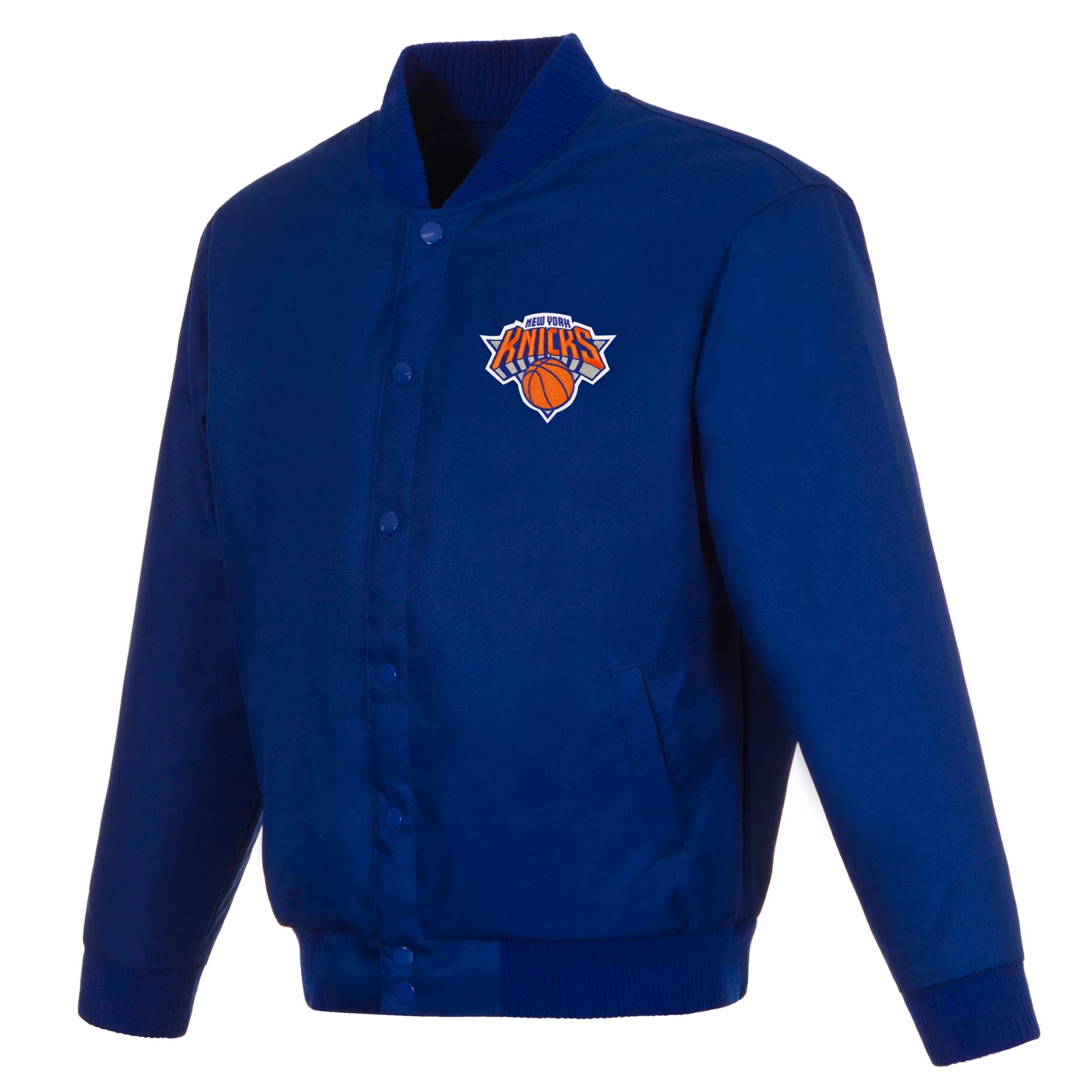 JH Design New York Knicks All Wool Jacket Nylon Lining & Embroidered Logo