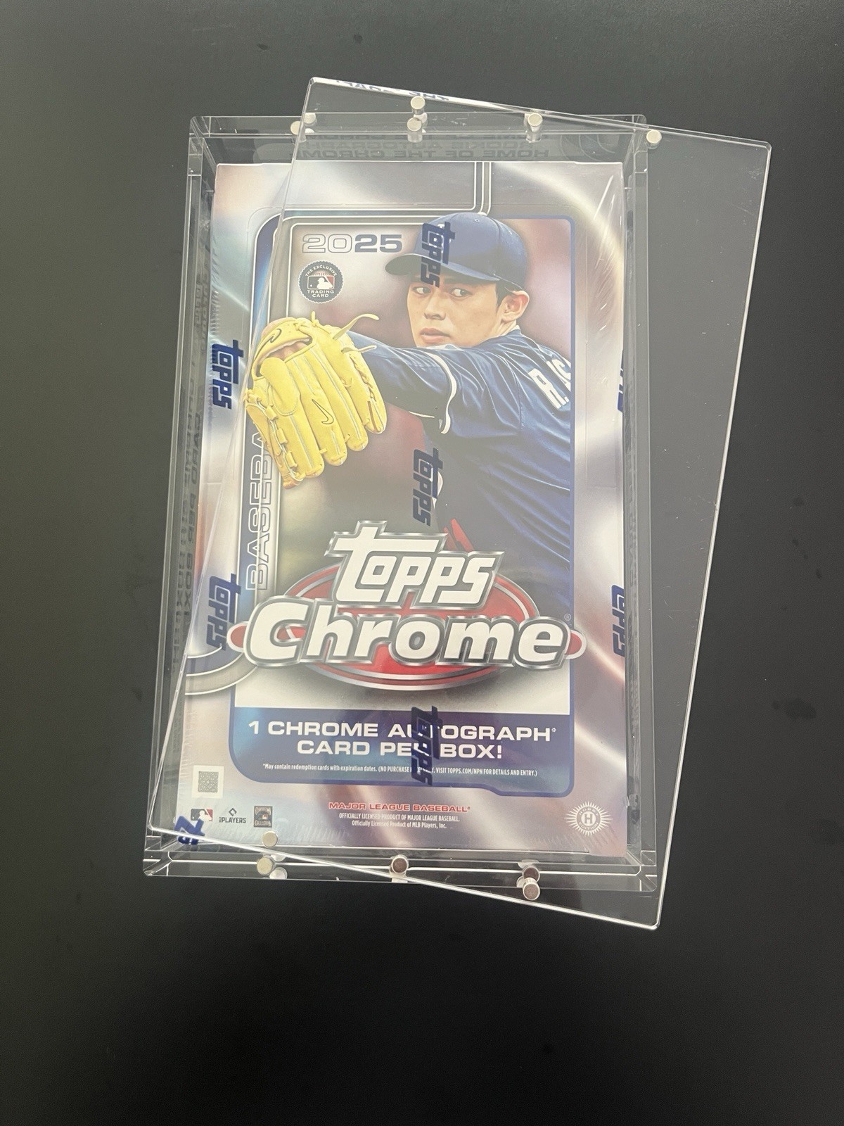 Acrylic Display Case Magnetic Lid FITS 2025 Topps Chrome Baseball Hobby Box