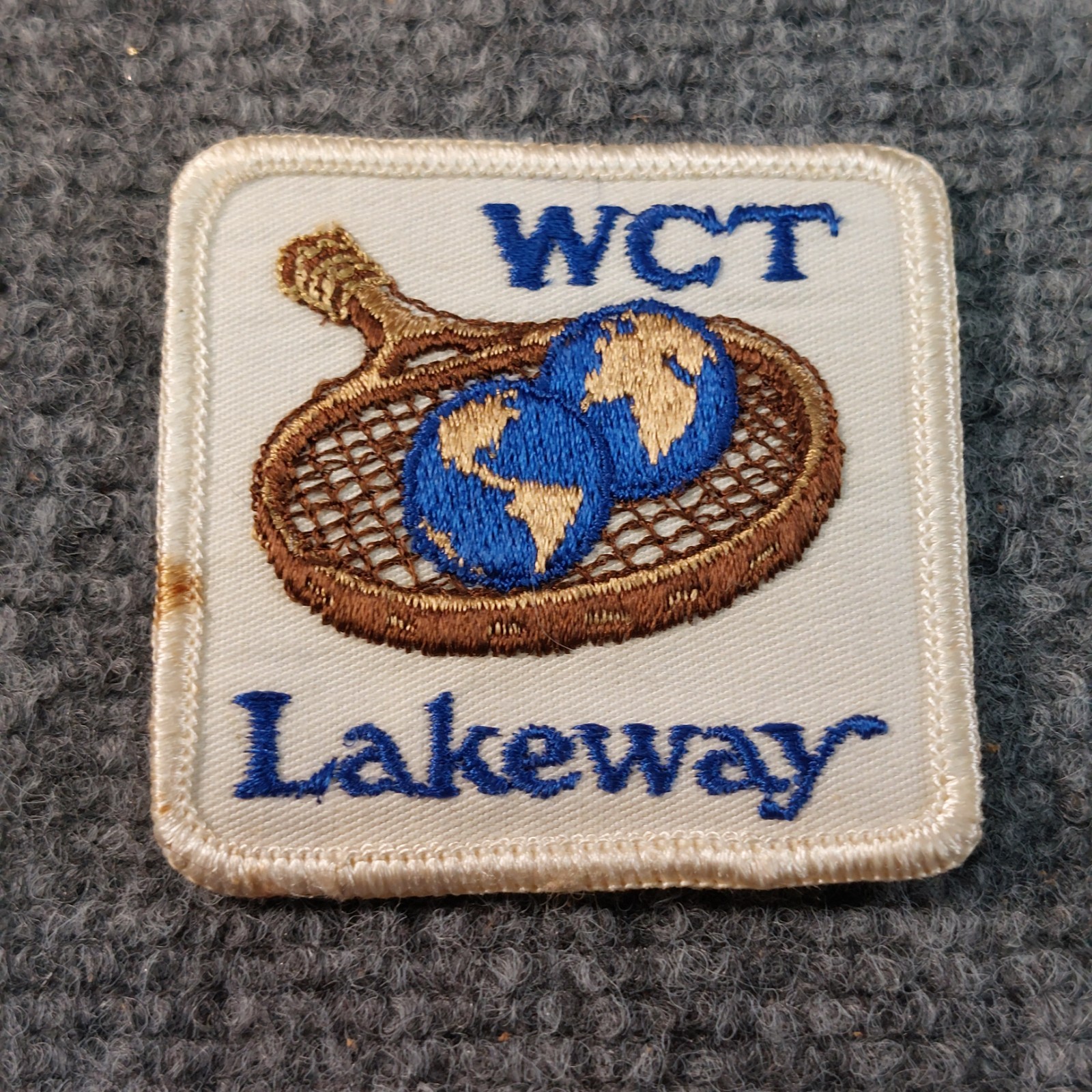 Vintage 70’s World Championship Tennis Lakeway Embroidered Patch 2.5 in Sew-On