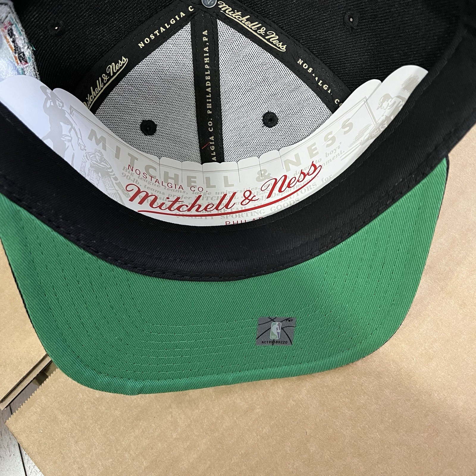 NWT San Antonio Spurs Snapback Hat Mitchell And Ness Side Patch Fiesta Wemby NBA