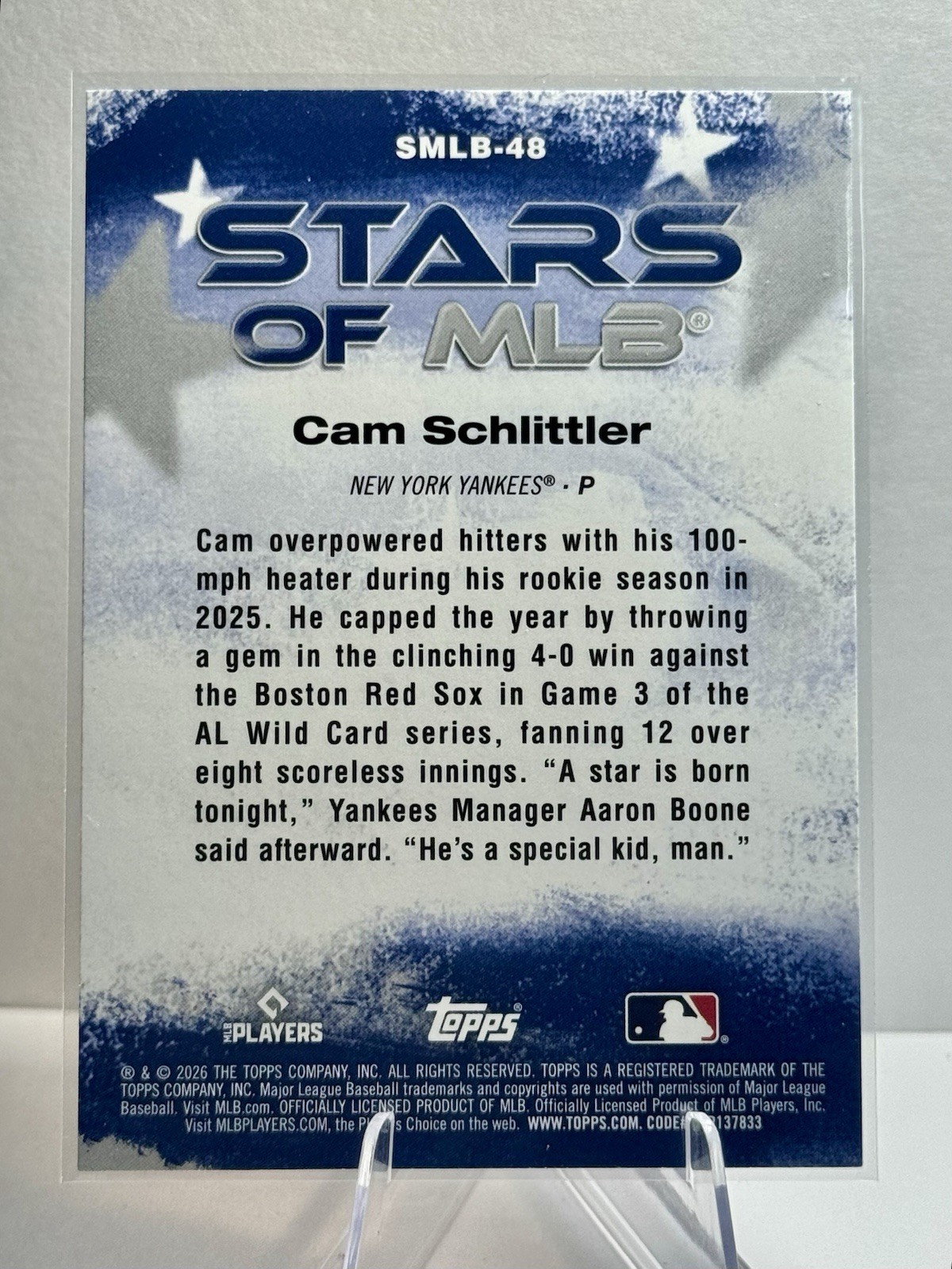 2026 Topps SMLB Inserts/ All Rookies – 5 Card Lot Stars Of MLB