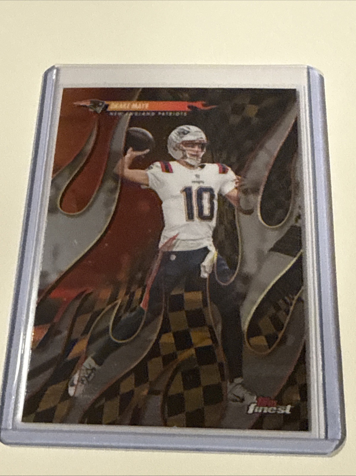 2025 Topps Finest Torchers Drake Maye New England Patriots T-25 Insert