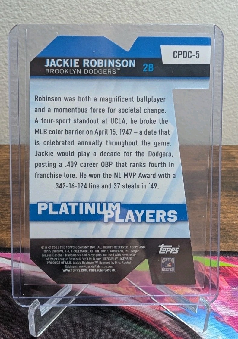 2021 Topps Chrome Update Series – Target Platinum Player Die-Cuts Jackie…