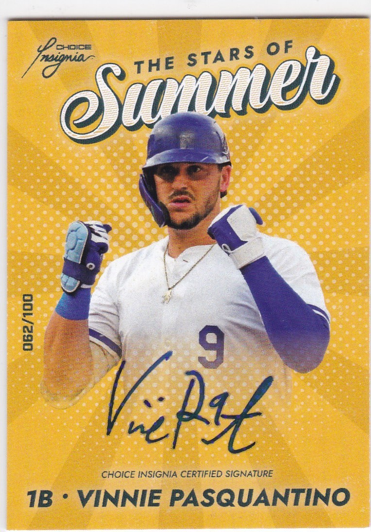 Vinnie Pasquantino Auto 2026 Choice Stars Of Summer On Card /100 Royals