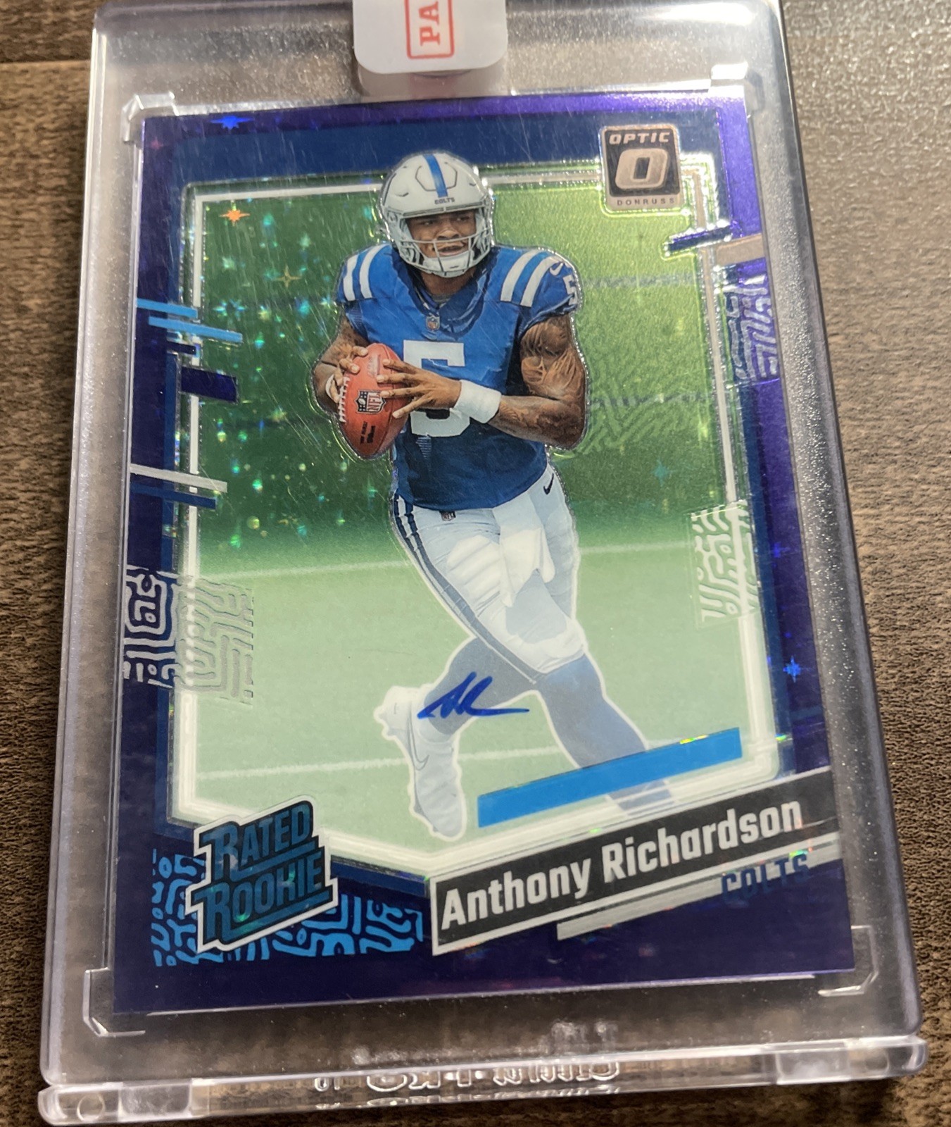 2023 Donruss Optic ANTHONY RICHARDSON Purple Stars Rookie AUTO /50 SEALED