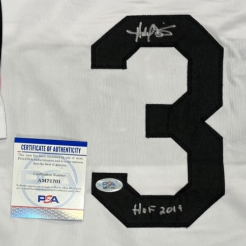 Harold Baines Signed Custom Throwback Chicago Player Jersey XL HOF Insc PSA 701